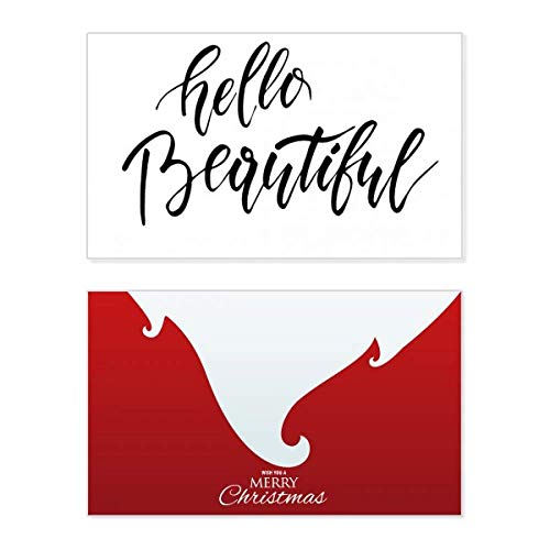Carte de Noël vintage de prestige Happy Christmas en papier d'art épais