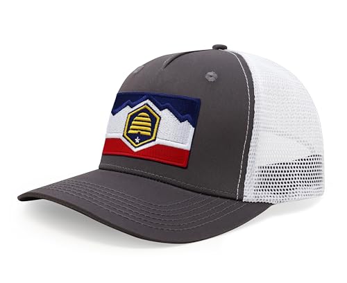 Image of International Tie State Hat for Men and Women, Adjustable Snapback Trucker Baseball Cap with Embroidered Patch