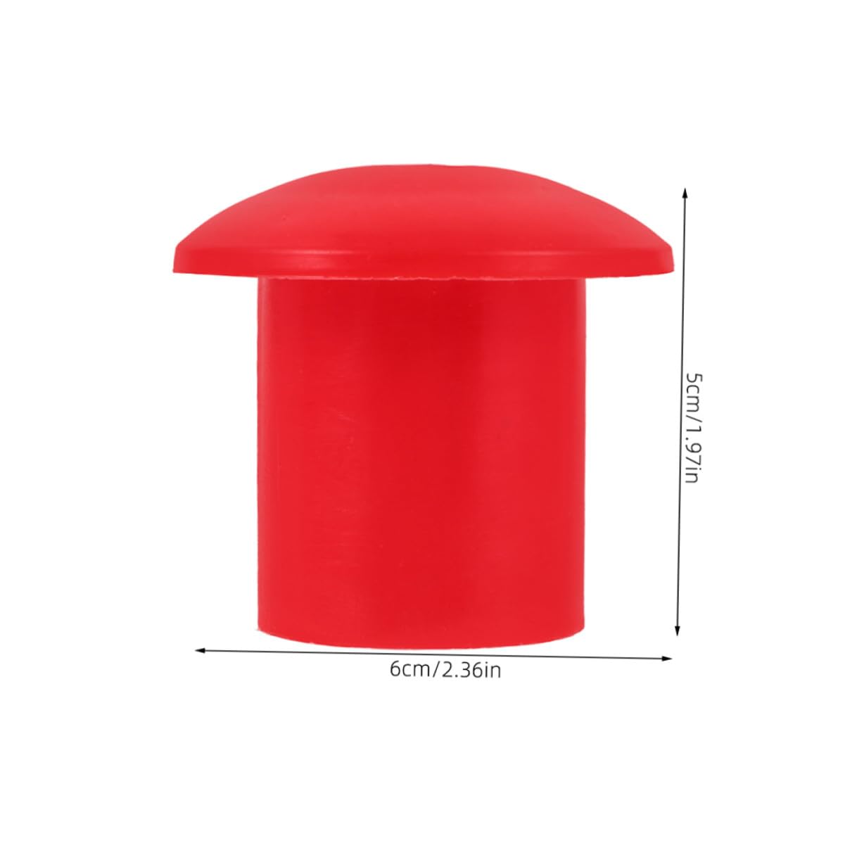 Cappucci di Protezione per Barre D'armatura in Pp Rosso 16-25mm, Tappi Terminali di Sicurezza a Fungo, Copriferro Riutilizzabili 50 Pezzi