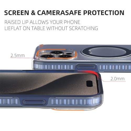 Coque de protection antichoc pour iPhone 14 Pro Max avec béquille aimantée - 4