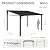 Aoxun 10' x 12' Lean to Gazebo, Hardtop Outdoor Pergola with Sloping Galvanized Steel Roof, Large Wall-Mounted Heavy Duty Awnings for Patio, Backyard, Deck, Porch (Black)