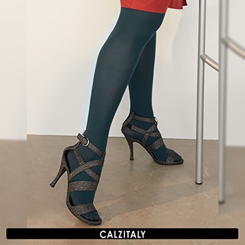 Image of CALZITALY Plus Sizes Anti-Chafing Opaque Tights | 60 DEN | L - 4XL | Black | Italian Hosiery