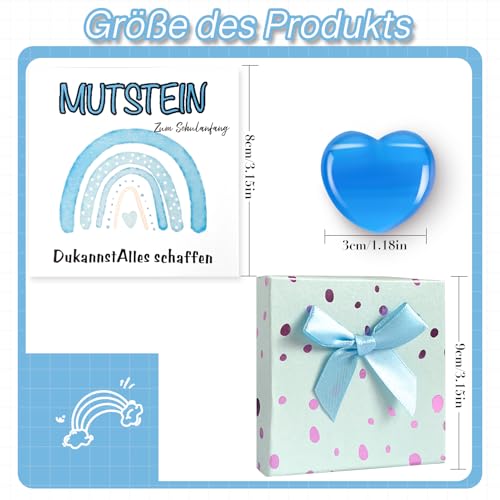 WWISTOA Mutstein Schultüte mädchen Jungen Einschulung Geschenk Schulkind 2025 mädch Kleinigkeiten für die Schultüte Geschenke zur Einschulung Schultüte Lernstein zur Einschulung