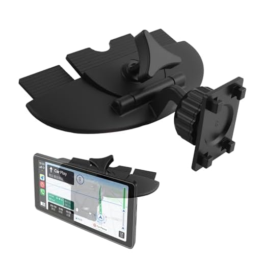 EWOJUYE CD Slot Mount for Carplay Screen 360° Rotatable,Fit 7-10.5" Screens