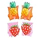 Peosaard Swimming Armband for Kid Inflatable Swimming Arm Band Cute Float Armband Swim Training Aid Aged 3-6 1Pair Strawberry, Swimming Float Armbands