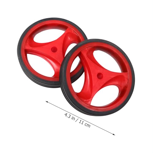Ruedas de Entrenamiento para Bicicleta Toyvian, 12-20 Pulgadas, con Soportes Rojos y 2 Silbatos de Presión de Aire de Color Aleatorio miniatura 2