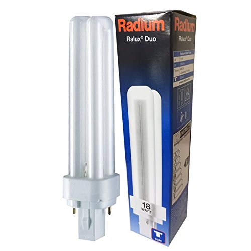 Preisvergleich Produktbild RADIUM Kompaktleuchtstofflampe, G24d-2, 18 W, 1 Stück (1er Pack)