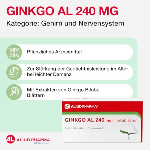 Ginkgo 240 mg von Al Aliud Pharma – 120 Filmtabletten