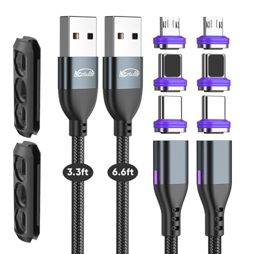Adaptador micro USB magnético NESTELLE de carga rápida para usar el móvil en el coche o cama