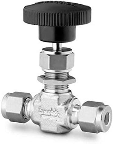 SWAGELOK SS-1VS4 0.37 CV, INTEGRAL BONNET NEEDLE VALVE, STAINLESS STEEL, VEE STEM