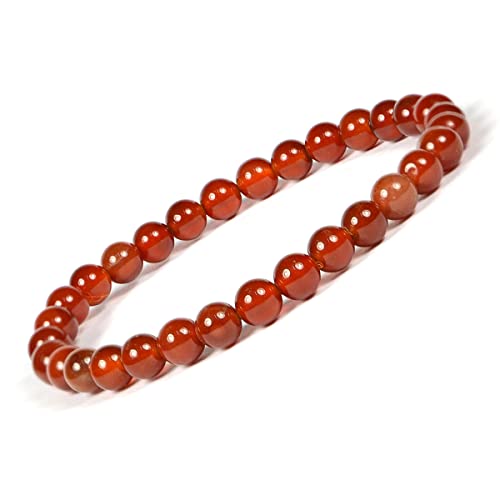 Image of Reiki Crystal Products Natural Crystal Stone Bracelet 6 mm Round Beads for Men & Women | Gemstone Jewellery Bracelet | Reiki Charged | Multiple Stone Variants Available