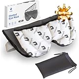 Warm Compress for Eyes - Eye Mask for Dry Eyes with Moist Heat for Styes, Blepharitis and Puffy Eyes - Adjustable, Microwavable, Washable & Reusable Heating Pad