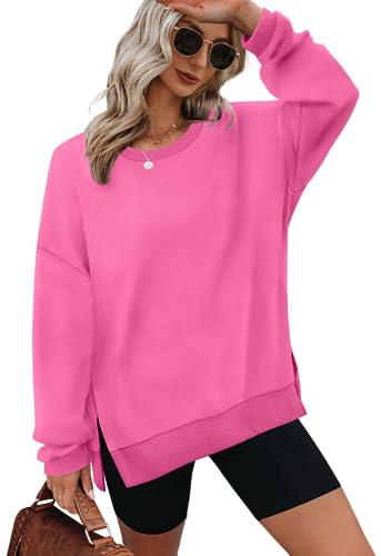 XIEERDUO Womens Oversized Sweatshirts Pullover Casual Crewneck Long Sleeve Tops Comfy