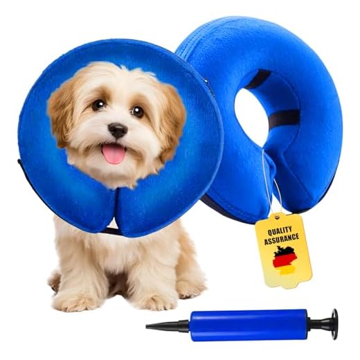 Aufblasbare Halskrause Hund, Katze Einstellbarer weich Halskrause, Schutzkragen Hund, Verstellbarer Schnalle, Leckschutz Schutzkragen, Haustier Elisabethanischer für Sicht Nicht Blockiert, S