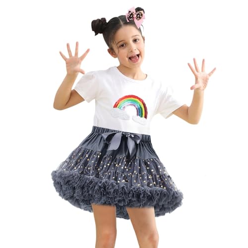 Jupe tutu à paillettes étoile pour ballet et danse classique fille