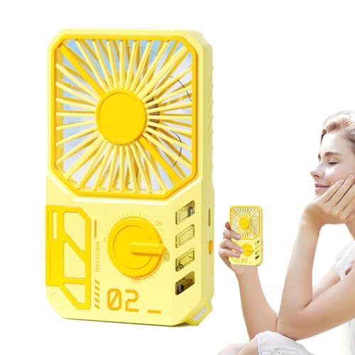 Ventiladores personales, ventilador silencioso portátil recargable por USB, ventiladores de collar, ventilador personal de mano que funciona con pilas para interiores y exteriores