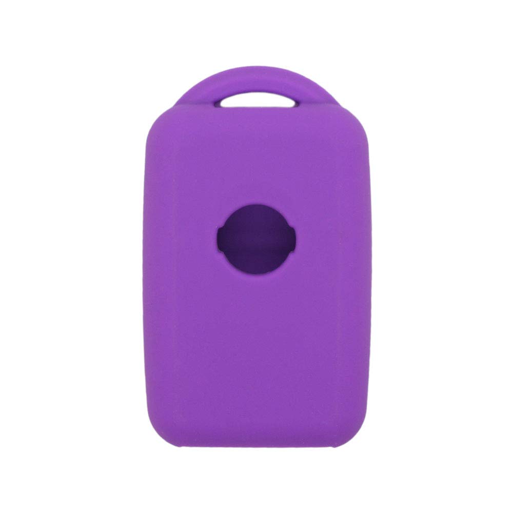 BROVACS Silicone Cover Protector Case Holder Skin Jacket Compatible with NISSAN 2 Button Smart Remote Key Fob CV9504 Purple - Image 2