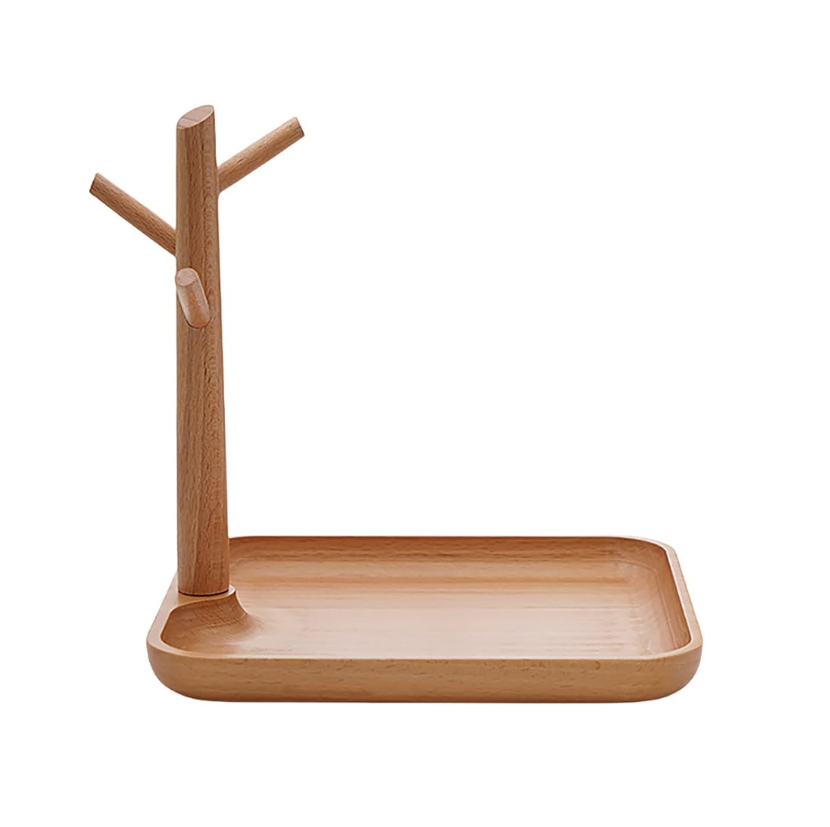 Amazon｜SHIHEER キースタンド 鍵置き トレー 木製 玄関 キーツリー