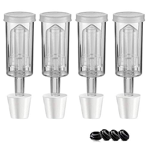 Lista de Fermentadores los más solicitados. 27 Molieeigin - Kit de fermentación de aire con 6 tapones, cerraduras de aire, fermentación, esclusa de aire, cerveza y vino, kit de kombucha Airlock