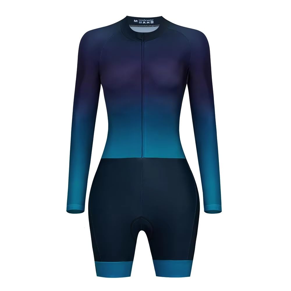 Combinaison de cyclisme à manches longues pour femme