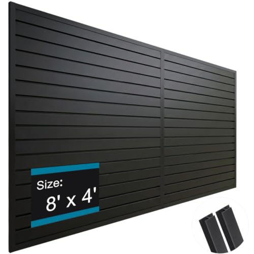 Black PVC Slatwall Paneling