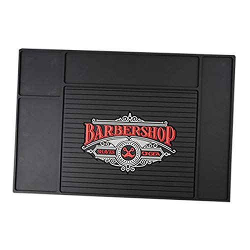 oshhni Barber Station Tapis Salon de Coiffure Non-Slip Mat Travail Station