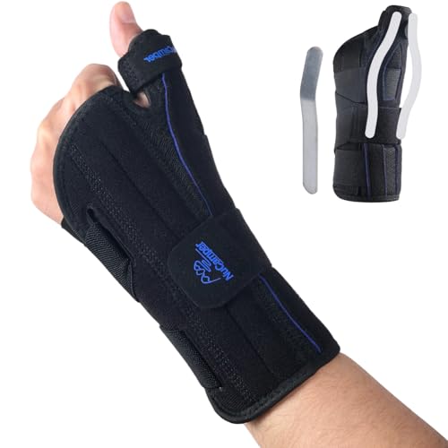 NuCamper Handgelenkbandage mit Daumenschiene Schwarz Links Hand L/XL