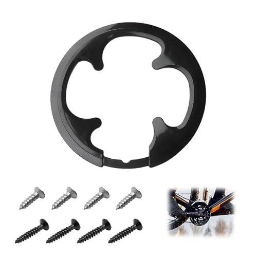 Fahrrad-Kettenblattschutz, 42T Kettenschutzring, Fahrrad Kettenschutz Ketten Radabdeckung, 4 Loch Kettenschutz, Kurbelgarnituren Schutzabdeckung Passend für 42, 44 Zähne Fahrräder und Mountainbikes