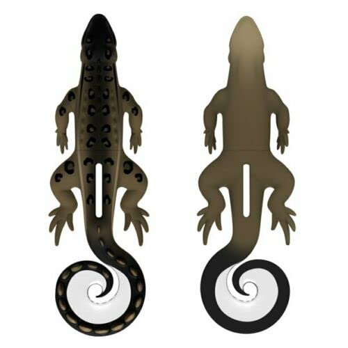 Lunkerhunt Skitter Lizard 5.25" Hollow Body Topwater Lure Bait 3/4Oz. - Back Wood #TOP1