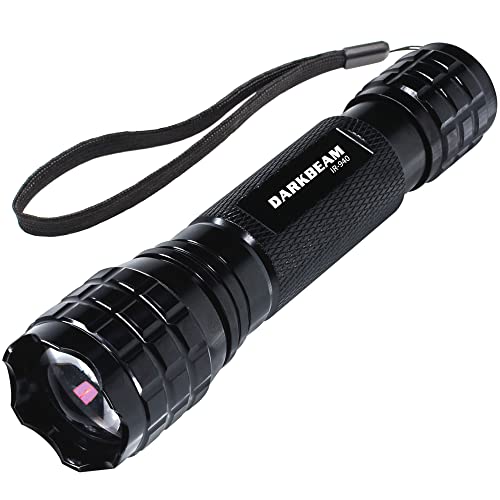 DARKBEAM Lampe Torche IR 940nm LED Lampe de Poche Infrarouge, Travailler avec l'équipement de Vision Nocturne, Invisible Lumière avec pile Rechargeable, pour la chasse, l'observation, Sauvetage, 501F