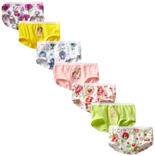 Fruit of the Loom Little Girls' Strawberry Shortcake Briefs, Assorted, 6(Pack of 7)