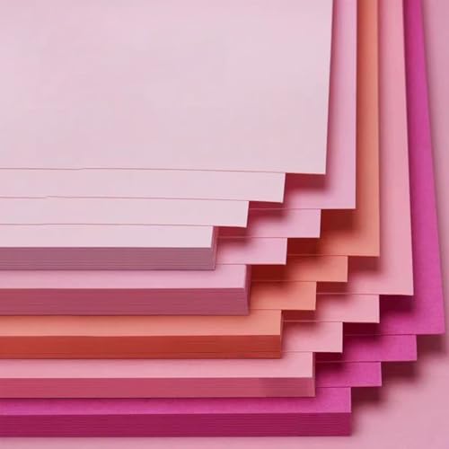 20 Sheets A4 Coloured Cardstock 230g Card Stock Pink Card Paper for Crafts DIY Projects