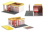 shell tankstelle frankreich  Mechanic\'s Corner Serie 7 - Vintage Tankstelle Shell Oil #2 1:64