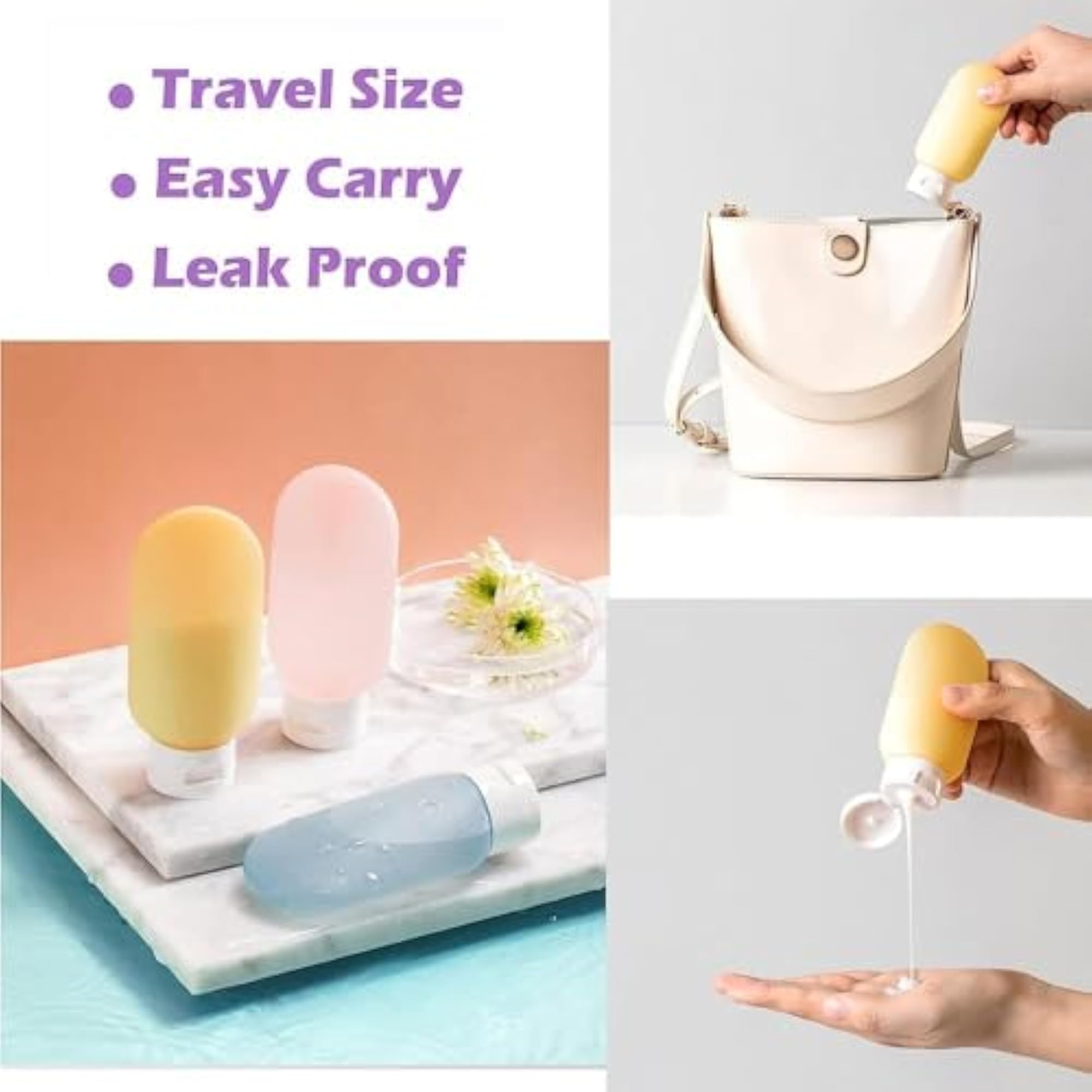 Travel Bottles for Toiletries (4 Pcs)