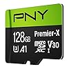 PNY 128GB Premier-X Class 10 U3 V30 microSDXC Flash Memory Card - 100MB/s, A1, 4K UHD, Full HD, UHS-I, micro SD