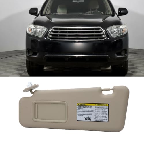 Remplacement Pare-Soleil Conducteur Beige Adapté Auto 2008-2013 - 5