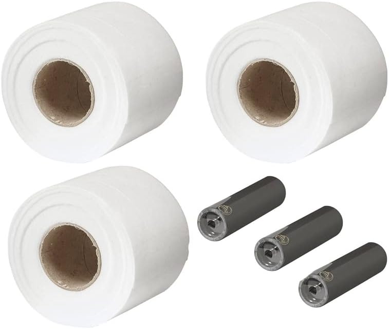 Inland Seas Klir Drop in Automatic 4" Fleece Filter Replacement Roll Bundle (3 Items)