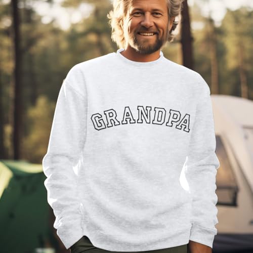 LUKYCILD Grandpa Gifts Embroidered Sweatshirt: Grandpa Shirt Men Funny Dad Sweatshirts Casual Long Sleeve Tops3