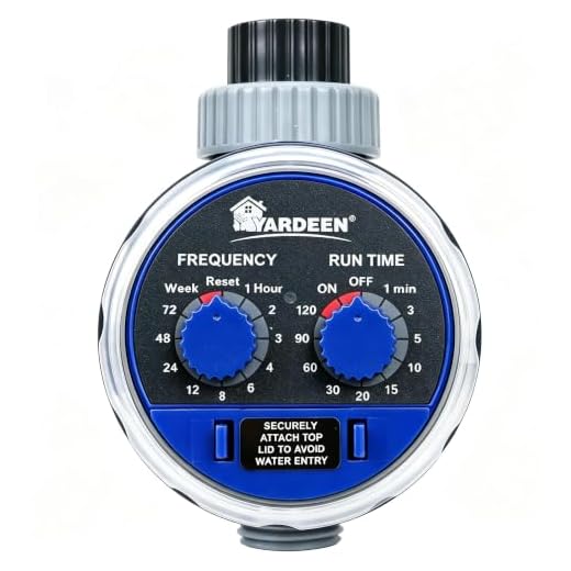 Yardeen Hose Water Timer Automatic Water Faucet Single Outlet Ball Valve Allow Connected Irrigation System Work Zero Pressure
