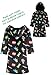 Minecraft Bath Robe for Boys, Teens Hooded Fleece Robe Cozy Loungewear Soft Nightwear Creeper Gamer Gifts for Kids (9-10 Years, Black)