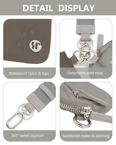 Image of Wallet Wristlet for Women, RFID Wallet Keychain with Dual Pocket | Nylon Wristlet Wallet with Coin Purse, ID Window, Card Holder and Small Wallet Design