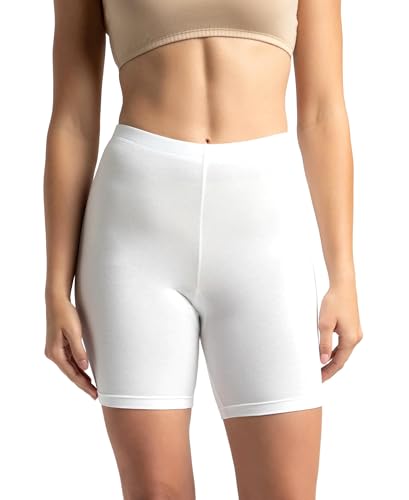 Image of Jockey 1529 Women's High Coverage Super Combed Cotton Elastane Stretch Mid Waist Shorties with Concealed Waistband (Pack of 2)