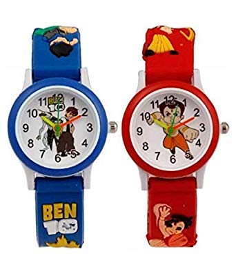 sba prime Analogue Rubber Band Blue & Red Kids Combo Watch for Boys. (B08264J2ZY) Amazon Price History, Amazon Price Tracker