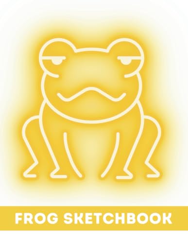 Frog Sketchbook: Cute Frog Notebook For Drawing, Sketching, Doodling, Writing, Scribbling, Painting