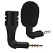 Sanpyl Mini Omni Directional 3.5mm Jack Microphone, 360 Degree Surround Radio Plug and Play Audio Mic for TRRS CTIA 3.5mm Standard Headset Jack Phone