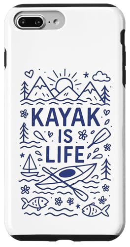 Kayak Canoes-Boat Kayaking, JbN tBbVO JbN V[JbN ނ JbN X}zP[X iPhone 7 Plus/8 Plus p