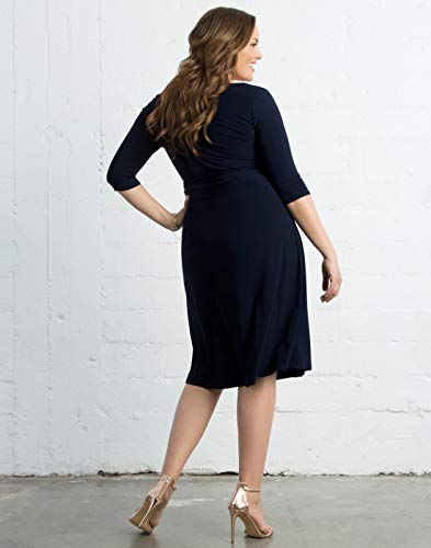 Kiyonna Women's Plus Size Sweetheart Knit Wrap Dress3