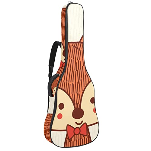 Housse étanche pour guitare acoustique avec double bandoulière et poche Motif renard, Multicolore 01., 42.9×16.9×4.7 in… - Les Beatles, Paul McCartney, John Lennon, RIngo Starr, George Harrison Housse étanche pour guitare acoustique avec double bandoulière et poche Motif renard, Multicolore 01., 42.9x16.9x4.7 in…