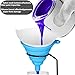 200 Pack of Paint Strainers with 150 μm Filter Tips and 1 Pack Silicone Funnel, Filter Tip Cone Shaped Nylon Mesh Funnel W/Hooks