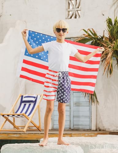 westwolf 6-20T Boys Swimming Trunks 2 in 1 Bathing Suit Quick Dry Board Shorts4